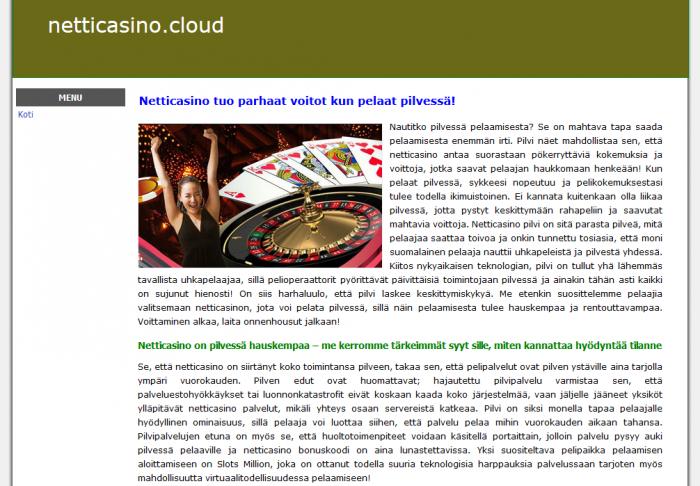 Netticasino pilvi